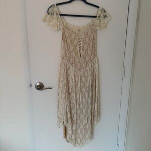 Vintage Rare Spell & The Gypsy Glastonbury Lace Kerchief Gypsy Boho Dress